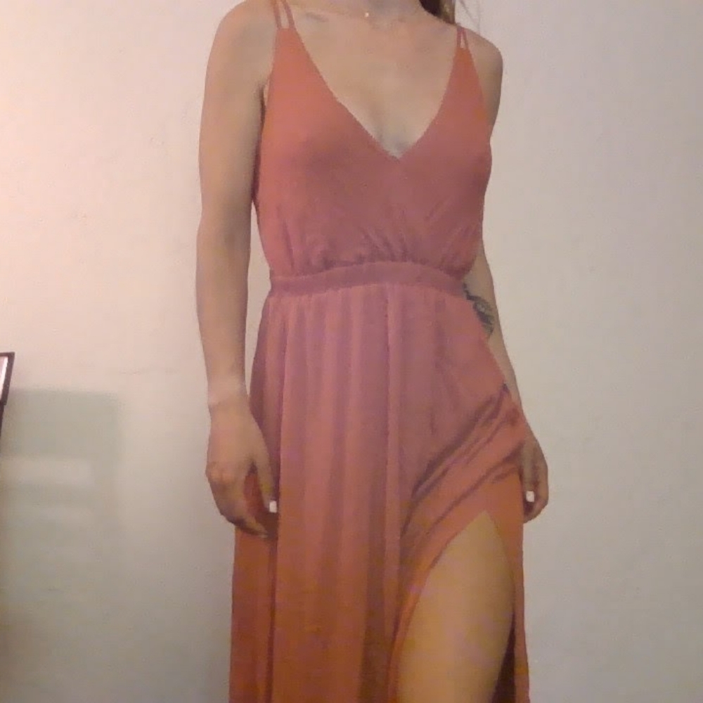 Open back dress